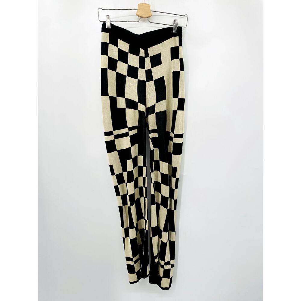 Paloma Wool Black & Cream knit pants - Picture 2 of 6